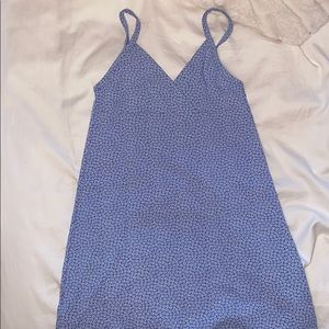 Blue and white flower dress